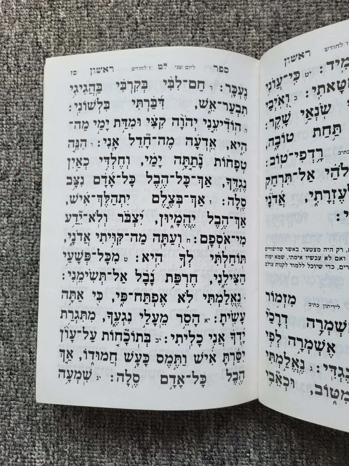 Libro Tehilim Salmos de David Hebreo Antiguo Judaísmo Torá Sinagoga Antigüedad – photo 4